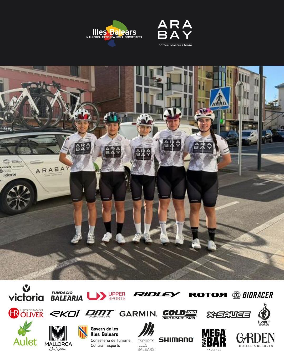 El Illes Balears Arabay confirma su presencia en la Vuelta Cicloturista a Ibiza Campagnolo 2026